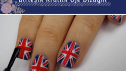 Birleşik Krallık Bayrağı Oje Dizaynı
