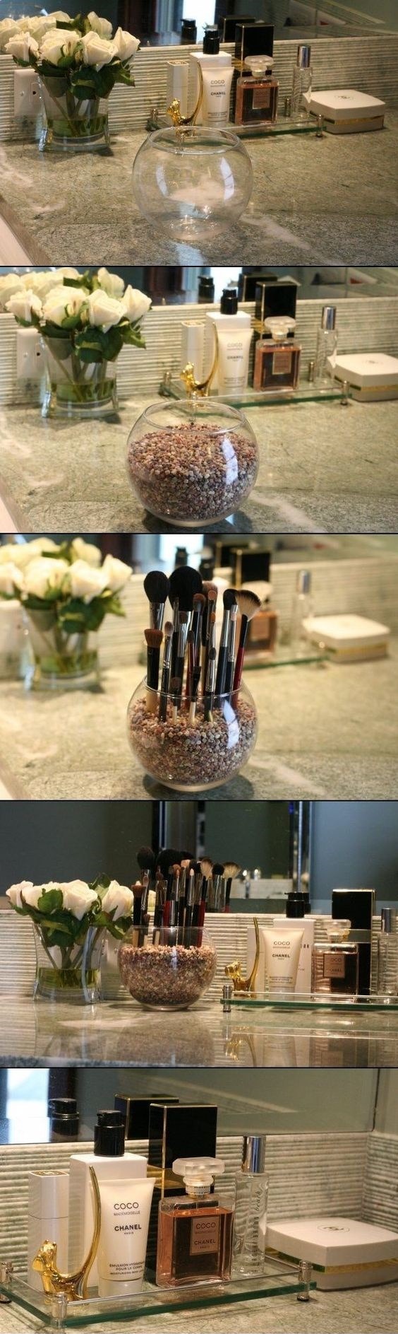 Cam Makyaj Masasi Makyaj Organizer