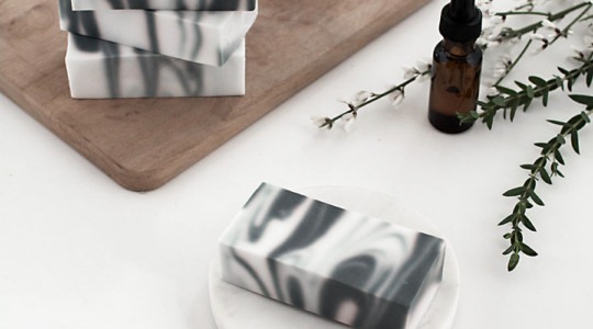 Mermer Tasarımlı Ev Yapımı Sabun — DIY Sabun