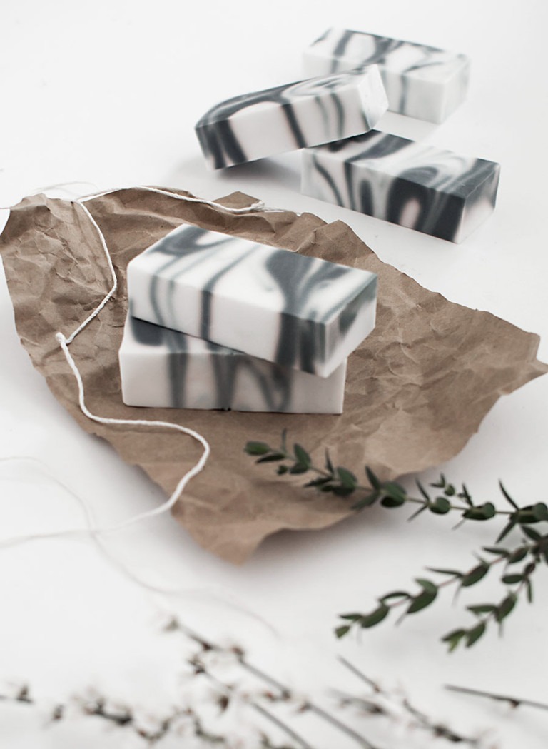 Mermer Tasarimli Ev Yapimi Sabun Diy Sabun