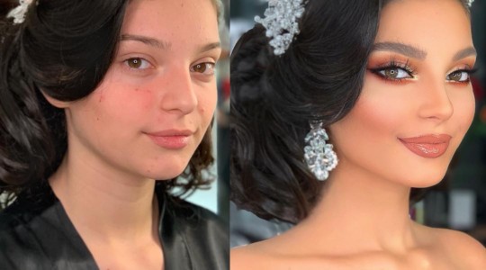 13 Gelin Makyajı Öncesi & Sonrası