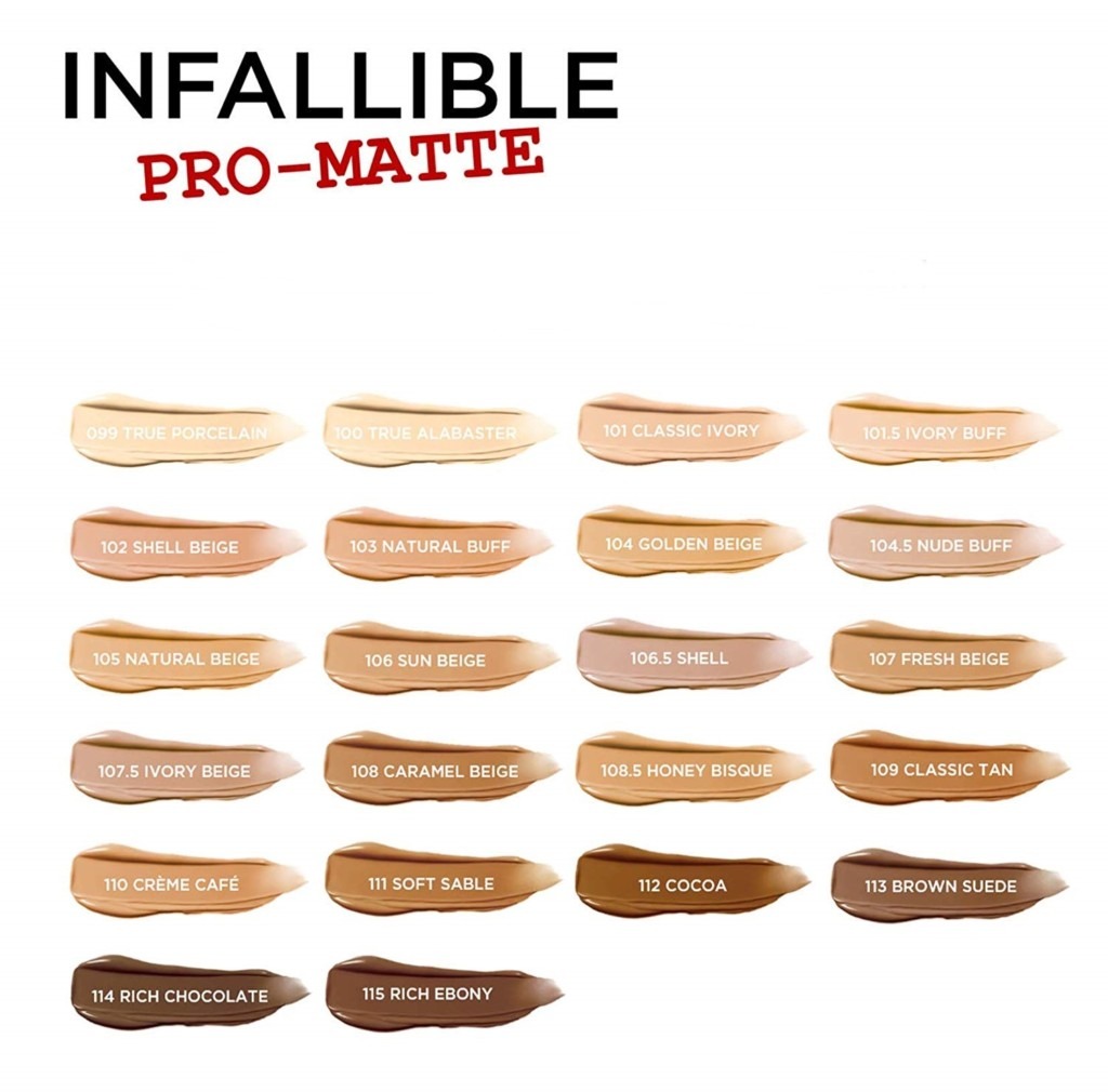 Loreal Paris Infallible 24h Matte Fondoten